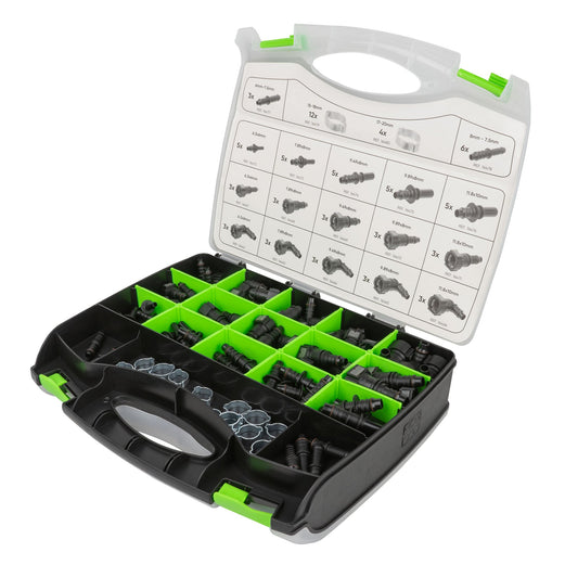 JBM SET DI RACCORDI E TUBI PER CARBURANTE (95 PEZZI) 54390