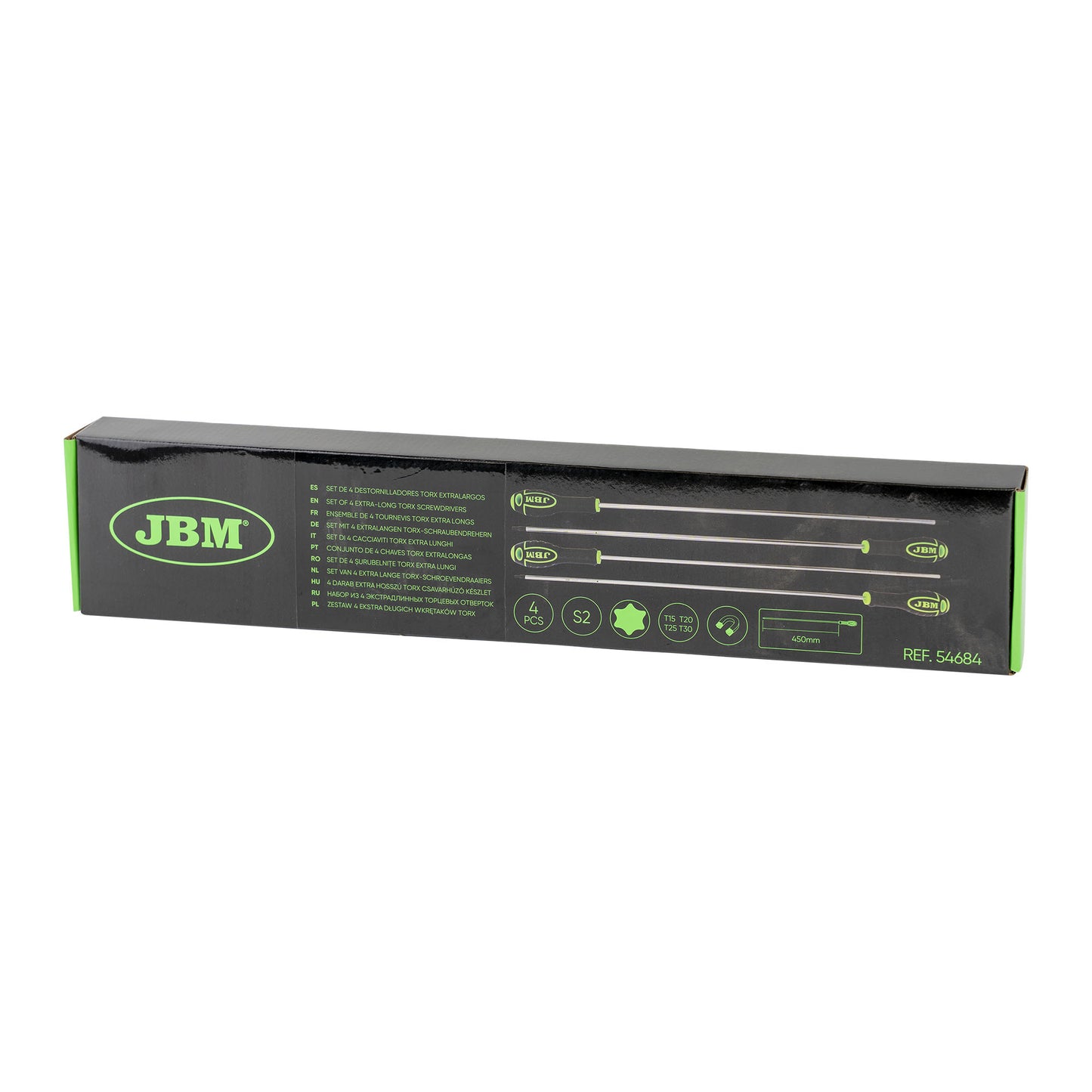 JBM SET DI 4 CACCIAVITI TORX EXTRA LUNGHI 54684