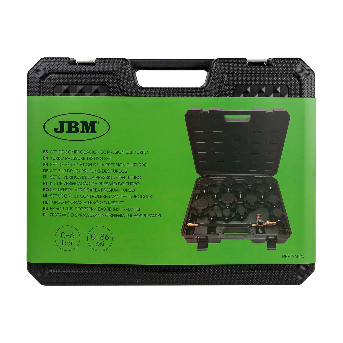 JBM SET DI VERIFICA DELLA PRESSIONE DEL TURBO 54826