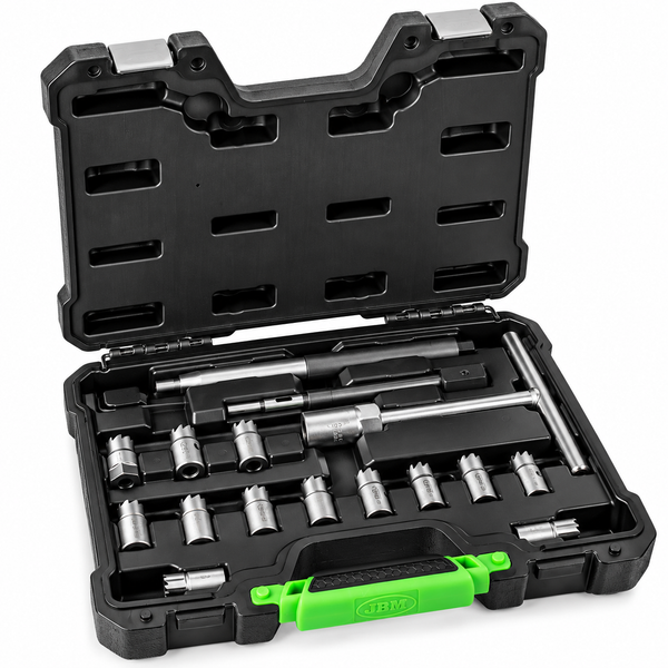 JBM SET DI SMERIGLIATORE PER SEDI INIETTORI 17 PZ 52813