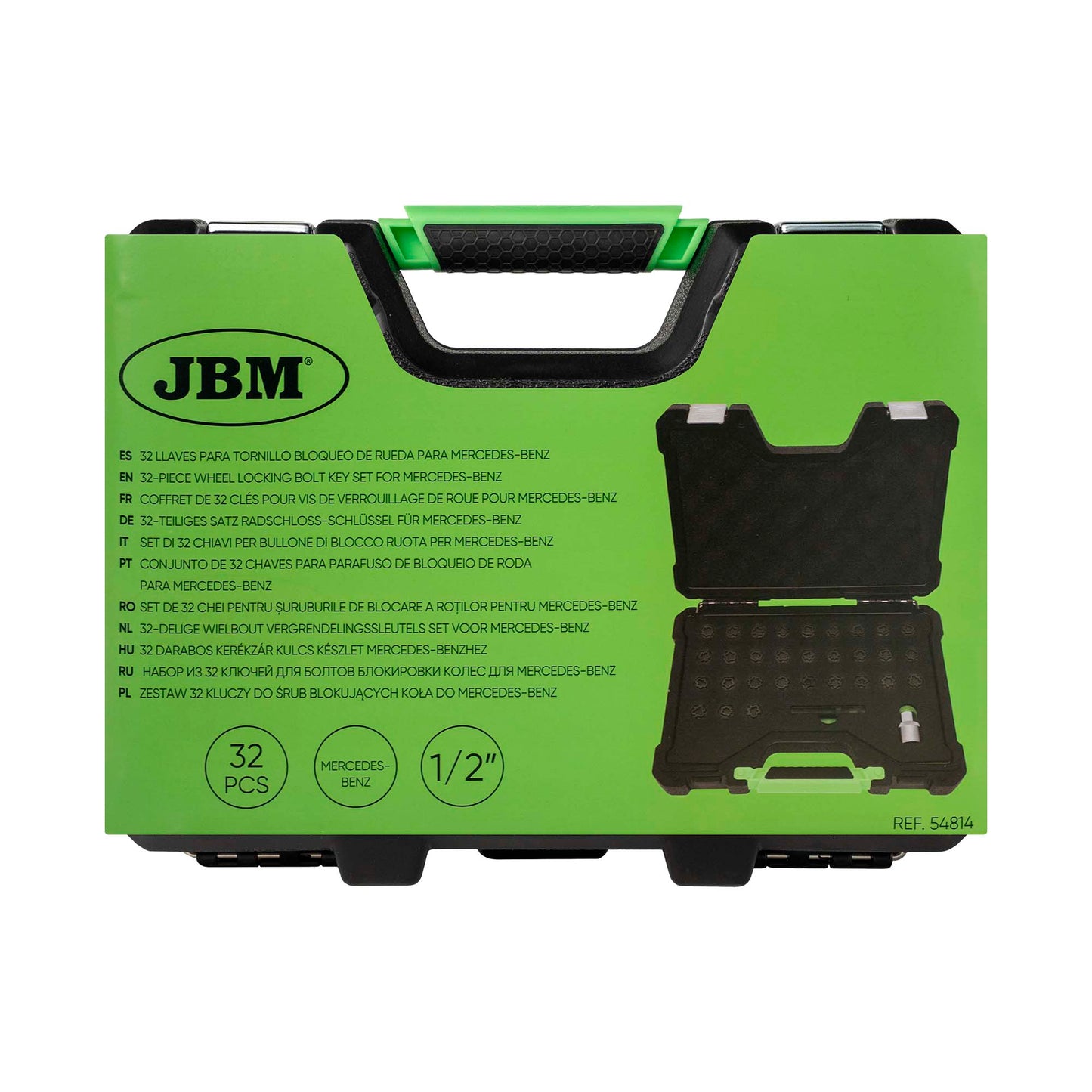 JBM SET DI 32 CHIAVI PER BULLONE DI BLOCCO RUOTA PER MERCEDES-BENZ 54814