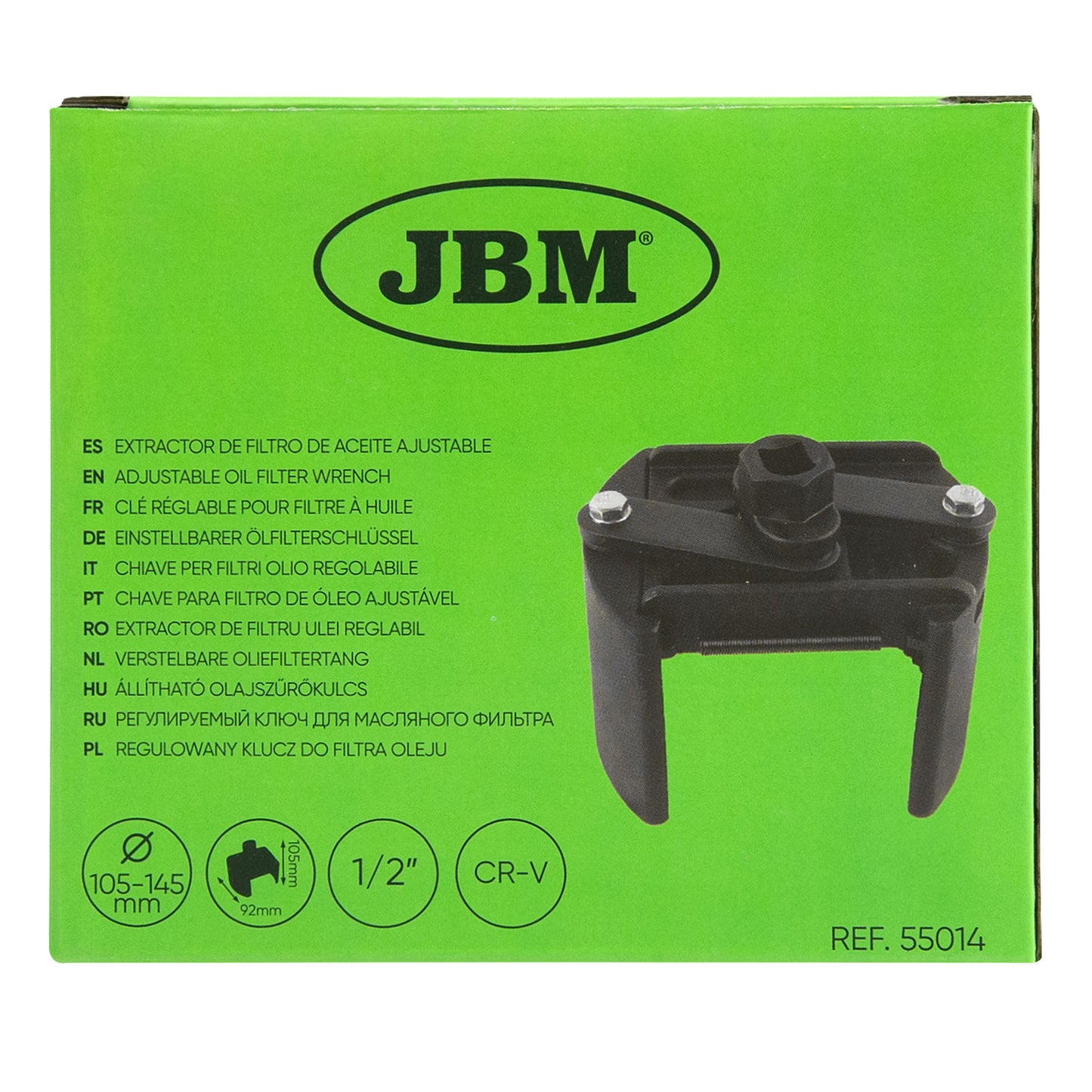 JBM CHIAVE PER FILTRI OLIO REGOLABILE (105-145 MM) 55014