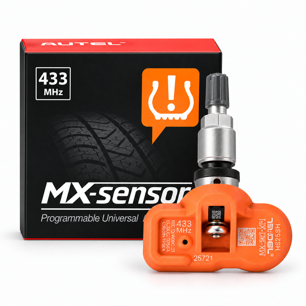 Autel MX-Sensor 433 MHz – Sensore TPMS Universale Programmabile con Valvola Metallica