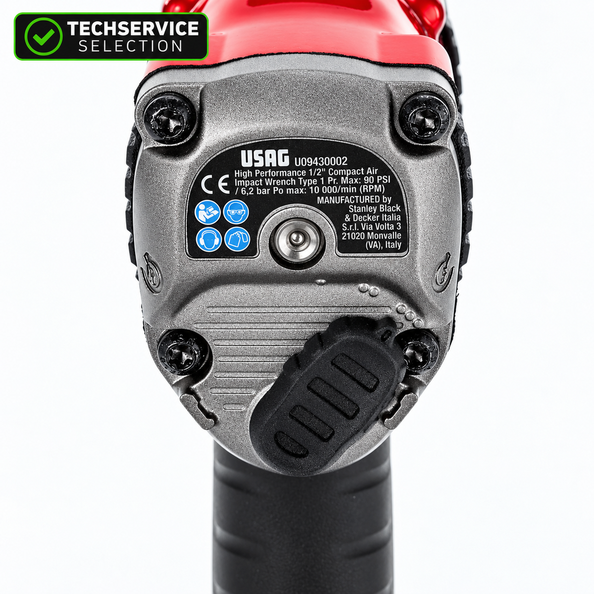 USAG 943 PC2 1/2” – Avvitatore Pneumatico ad Impulsi Extra Compatto 950 Nm con LED