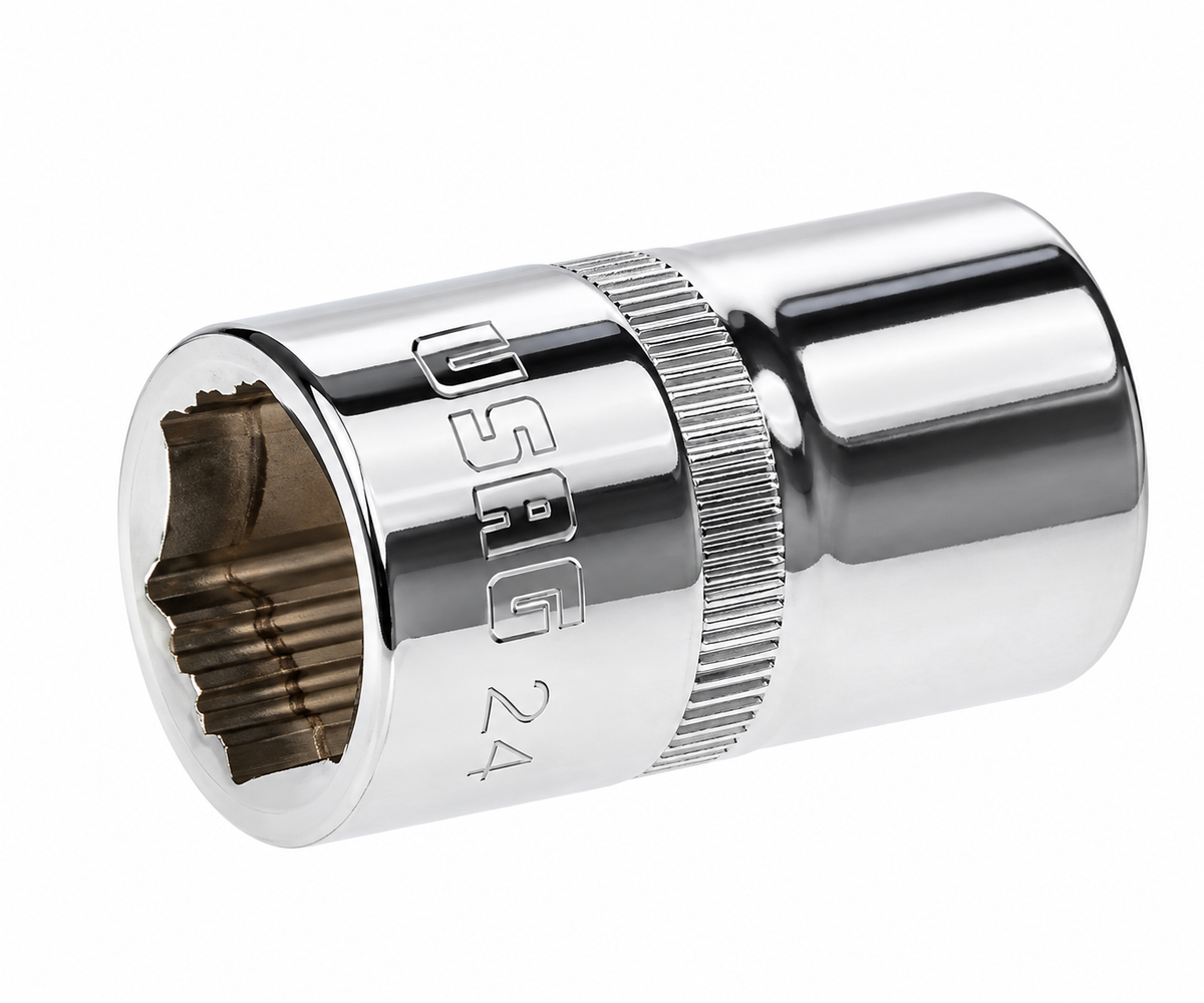 USAG 235 1/2 X/SE12 – Set 12 Bussole Esagonali X-Grip 1/2” 10–24 mm