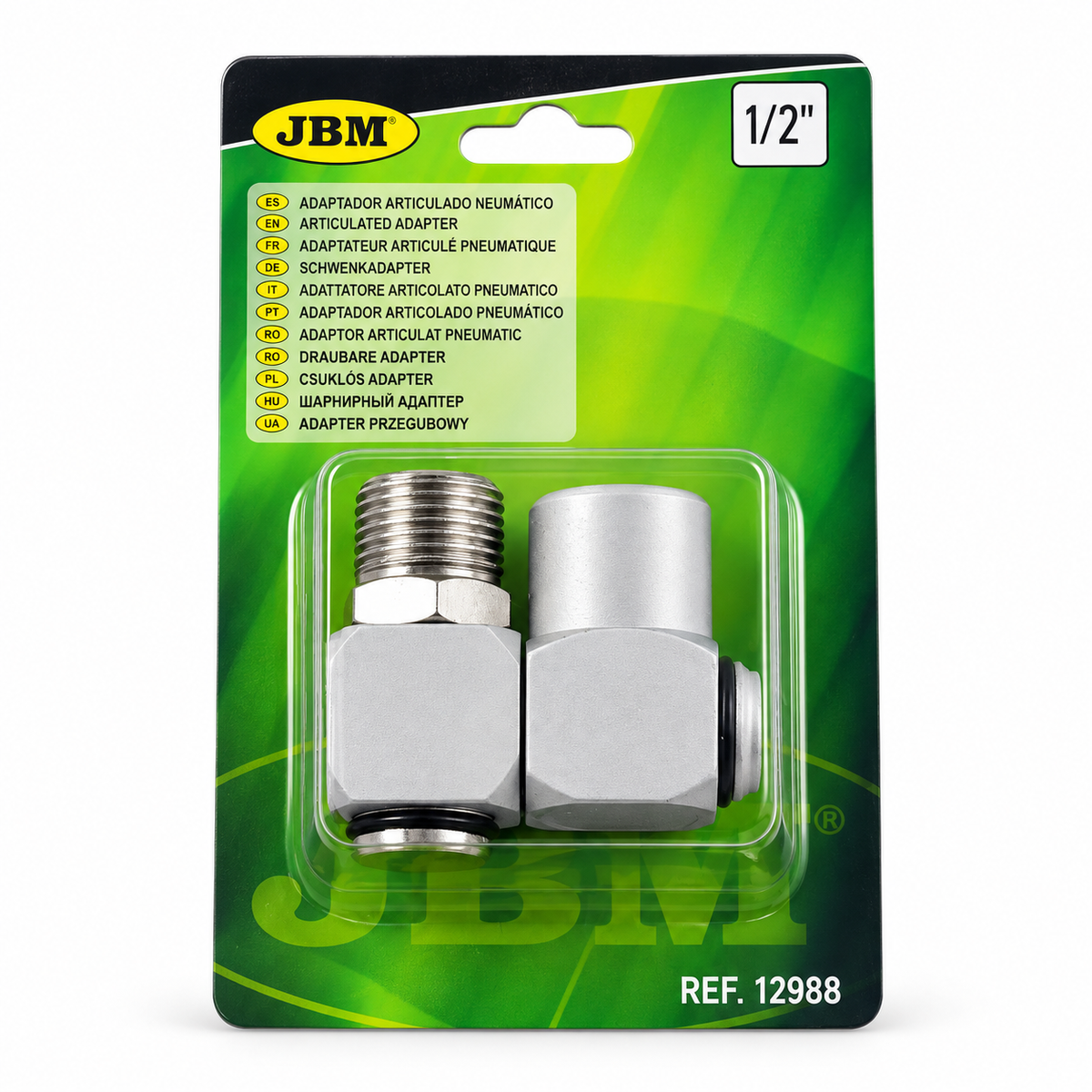 JBM ADATTATORE ARTICOLATO PNEUMATICO 1/2” - 12988
