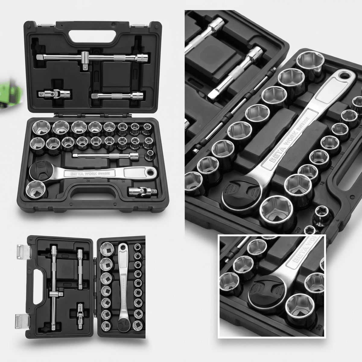 BETA WORKER ASSORTIMENTO DI 20 CHIAVI A BUSSOLA ESAGONALI E 5 ACCESSORI BW 923E/C25 - Techservice