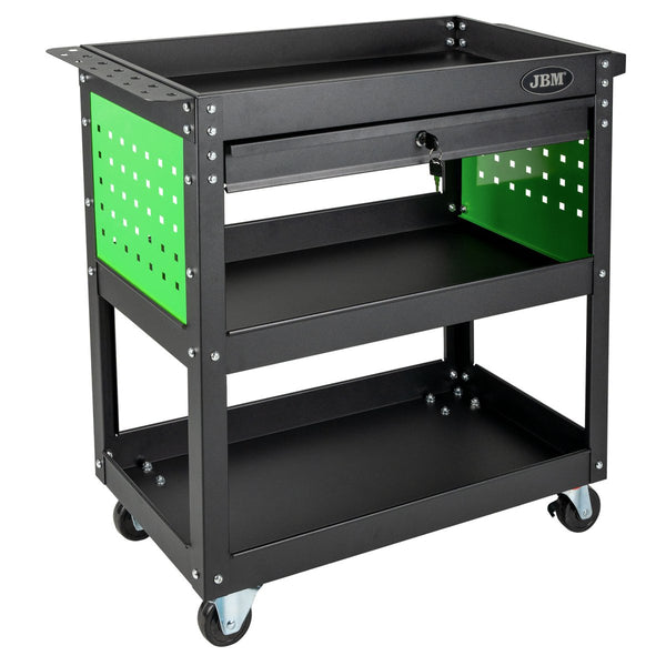 JBM CARRELLO DA OFFICINA A 3 LIVELLI CON 1 CASSETTO 54499 - Techservice