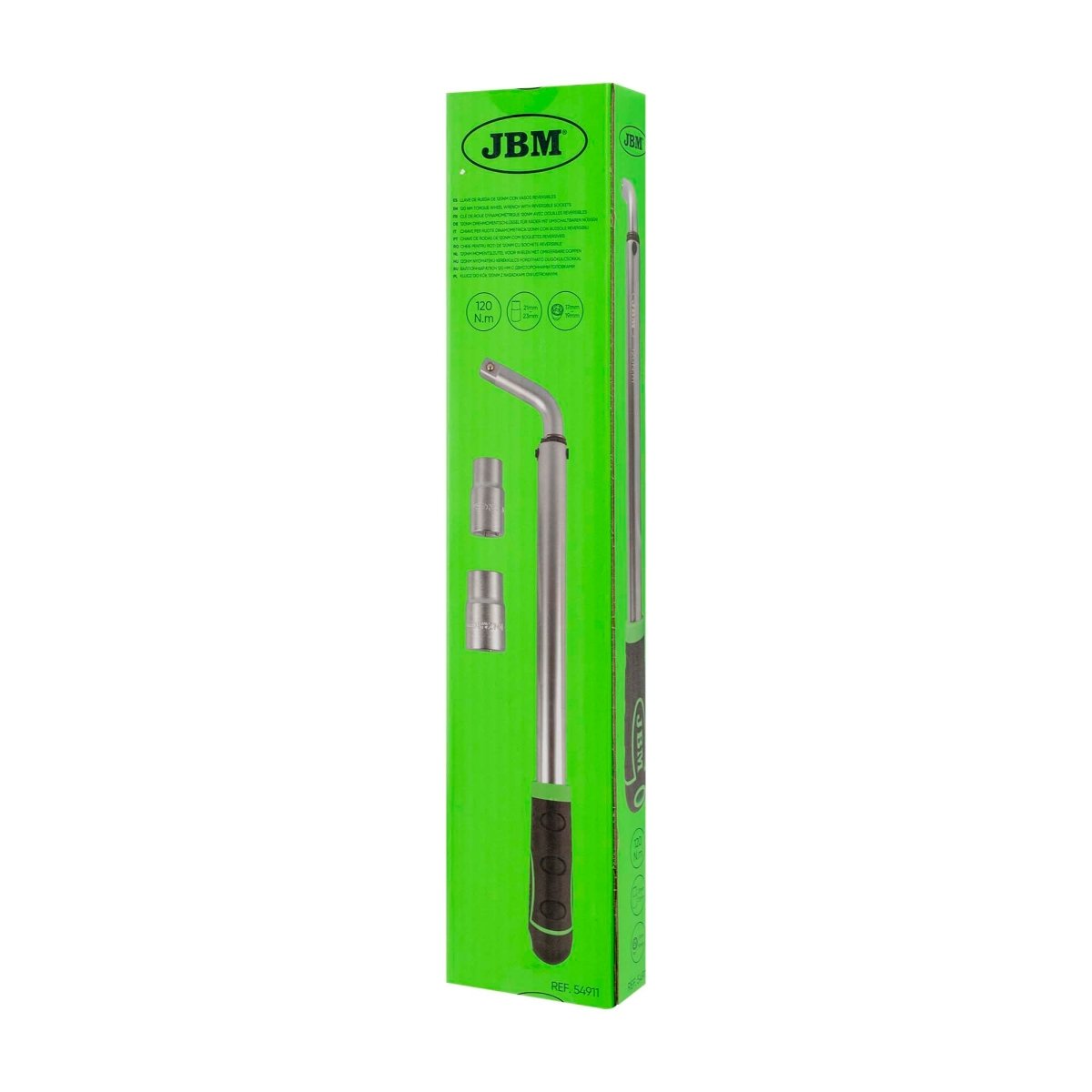 JBM CHIAVE PER RUOTE DINAMOMETRICA 120NM CON BUSSOLE REVERSIBILI 54911 - Techservice