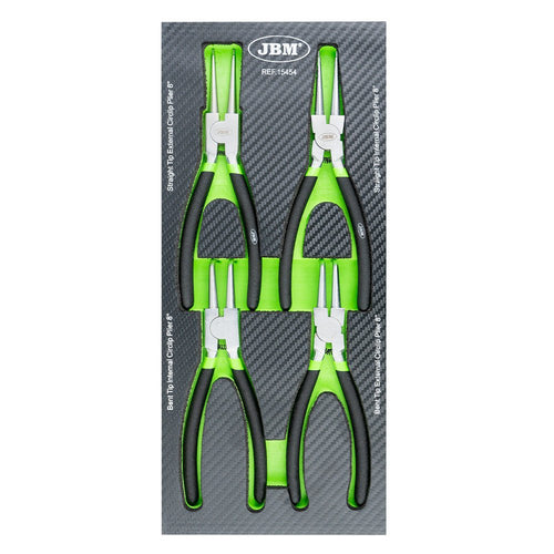 JBM MODULO DI PINZE SEEGER 8" EVA (200MM) 15454