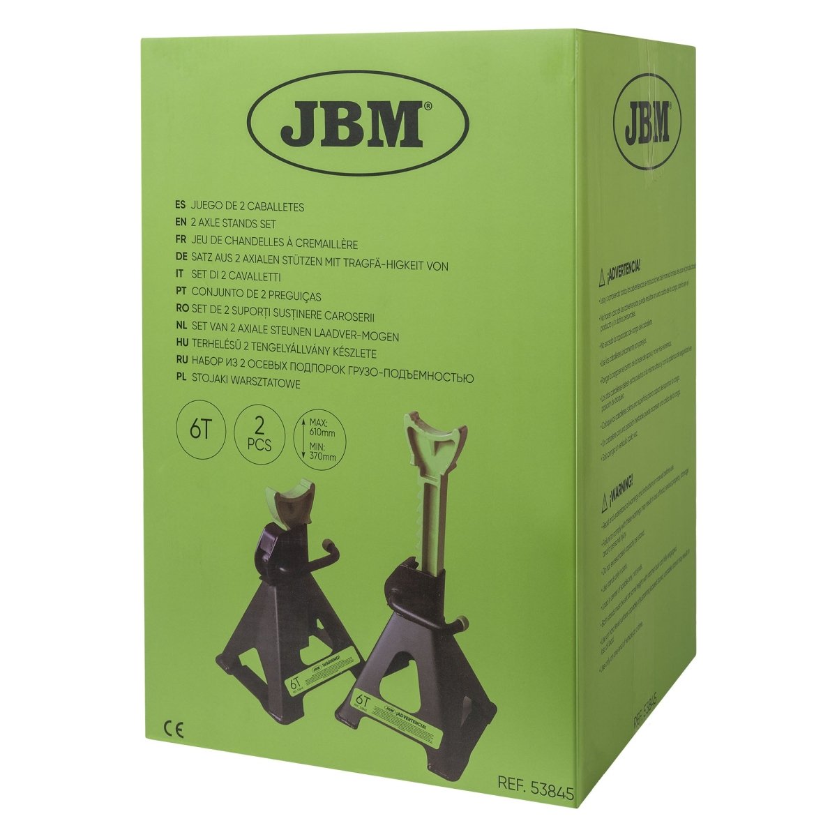 JBM SET DI 2 CAVALLETTI DA 6 TONNELLATE 53845 - Techservice