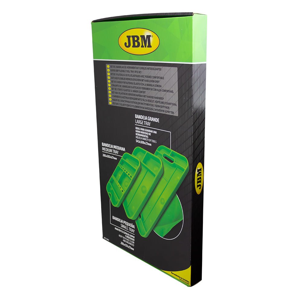 JBM SET DI 3 VASSOI PORTAUTENSILI FLESSIBILI ANTISCIVOLO 53903 - Techservice