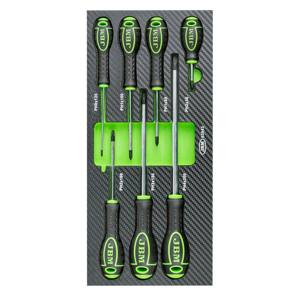 JBM SET DI 7 CACCIAVITI STELLA - FIBRA DI CARBONIO 53943 - Techservice
