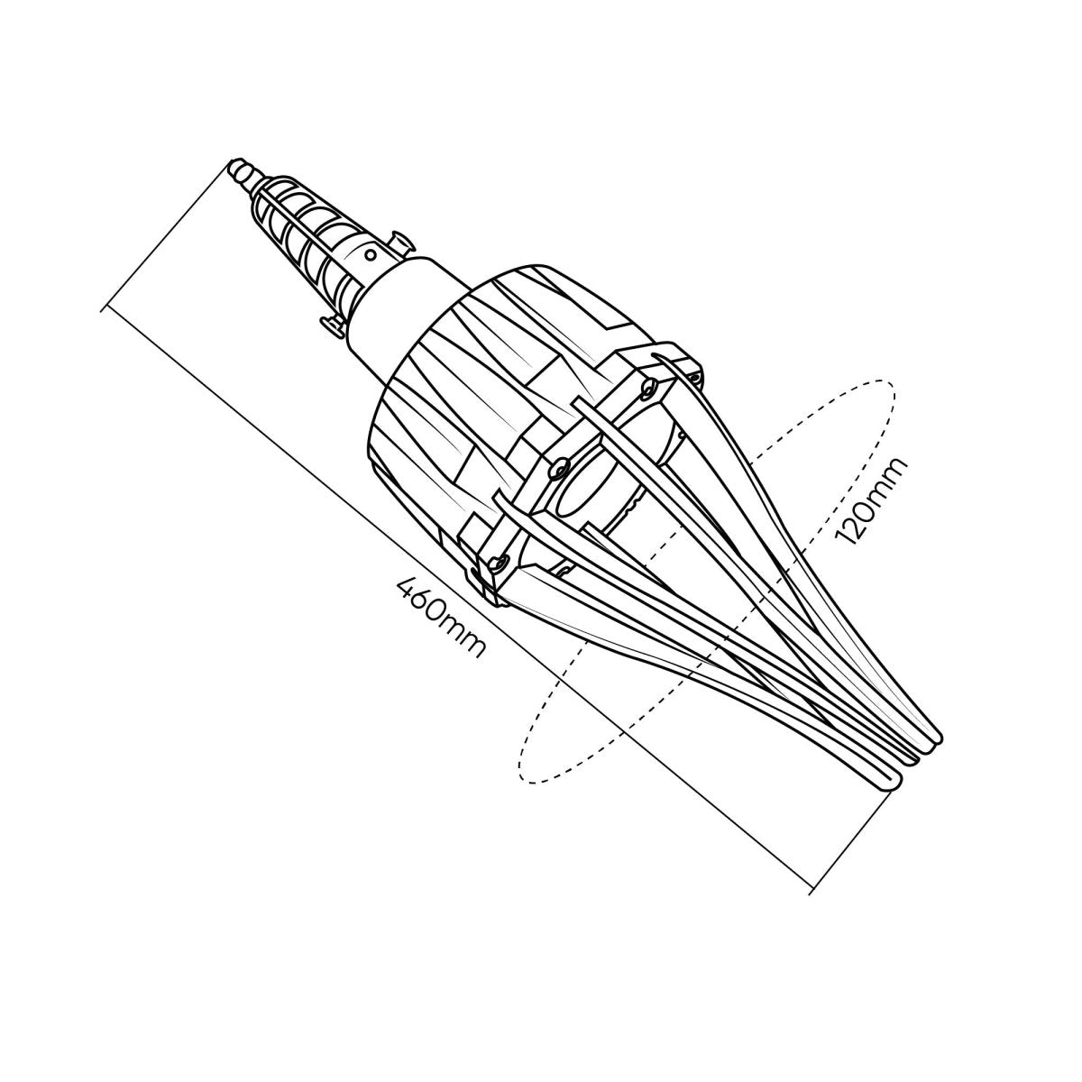 JBM UTENSILE PNEUMATICO PER IL MONTAGGIO DI CUFFIE SEMIASSE (8 BAR) 52994 - Techservice