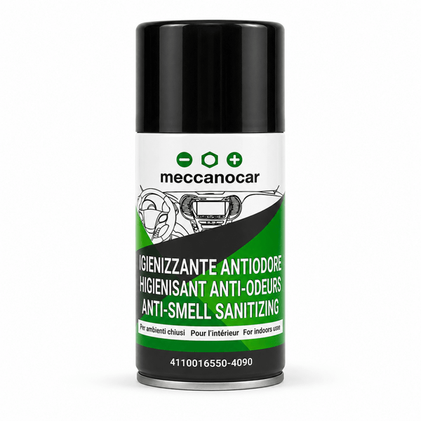 MECCANOCAR - IGIENIZZANTE ANTIODORE ONE SHOT PER CLIMATIZZATORI E AMBIENTI - CONFEZIONE DA 5 PEZZI (150 ml) - Techservice