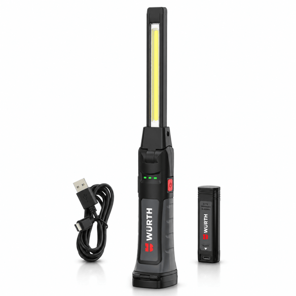 WÜRTH POWERSWAP BLADE – Lampada Portatile LED Ricaricabile Professionale 1000 Lumen con Batteria Sostituibile - Techservice