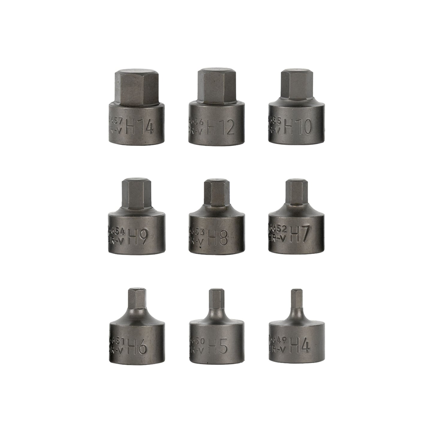 JBM SET DI 9 INSERTI ALLEN CORTI CON BUSSOLE 3/8" 54545