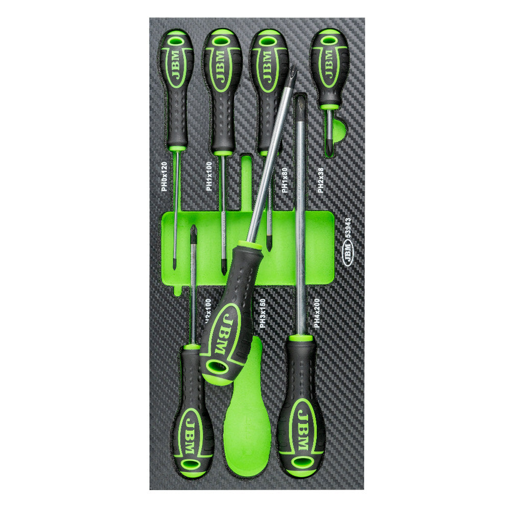 JBM SET DI 7 CACCIAVITI STELLA - FIBRA DI CARBONIO 53943