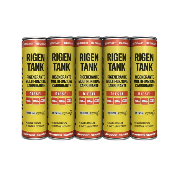 RIGEN TANK - RIGENERANTE MULTIFUNZIONALE CARBURANTE DIESEL 300 ml GENART | 5 PEZZI
