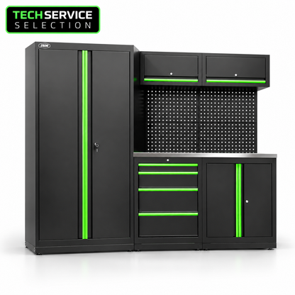 JBM Serie 595 – Set di Mobili Modulari 13 Pezzi con Armadio a Due Ante