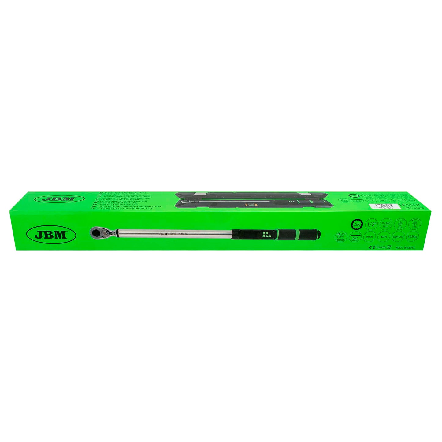 JBM CHIAVE DINAMOMETRICA DIGITALE 1/2" 17–340NM 54870