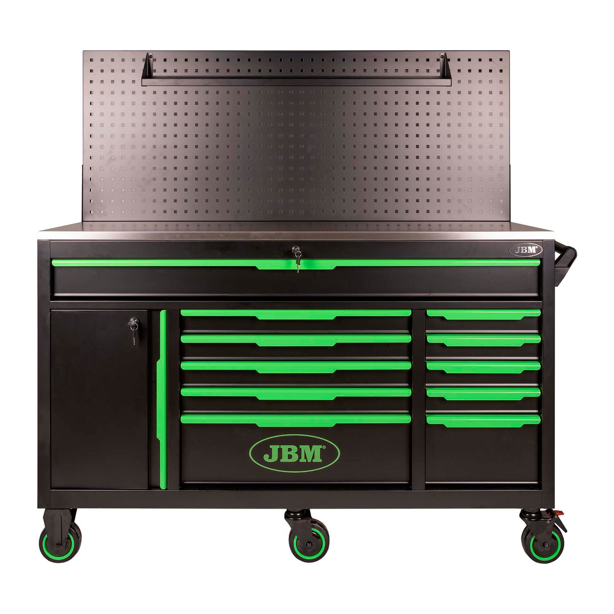 JBM – Carrello Portautensili con 11 Cassetti e Pannello Forato – Vuoto