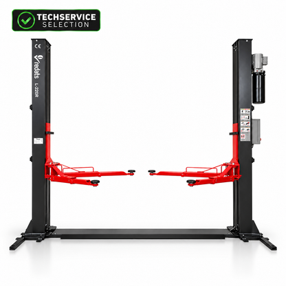 REDATS - Ponte sollevatore automatico a 2 colonne 4T L-220R con base di rinforzo