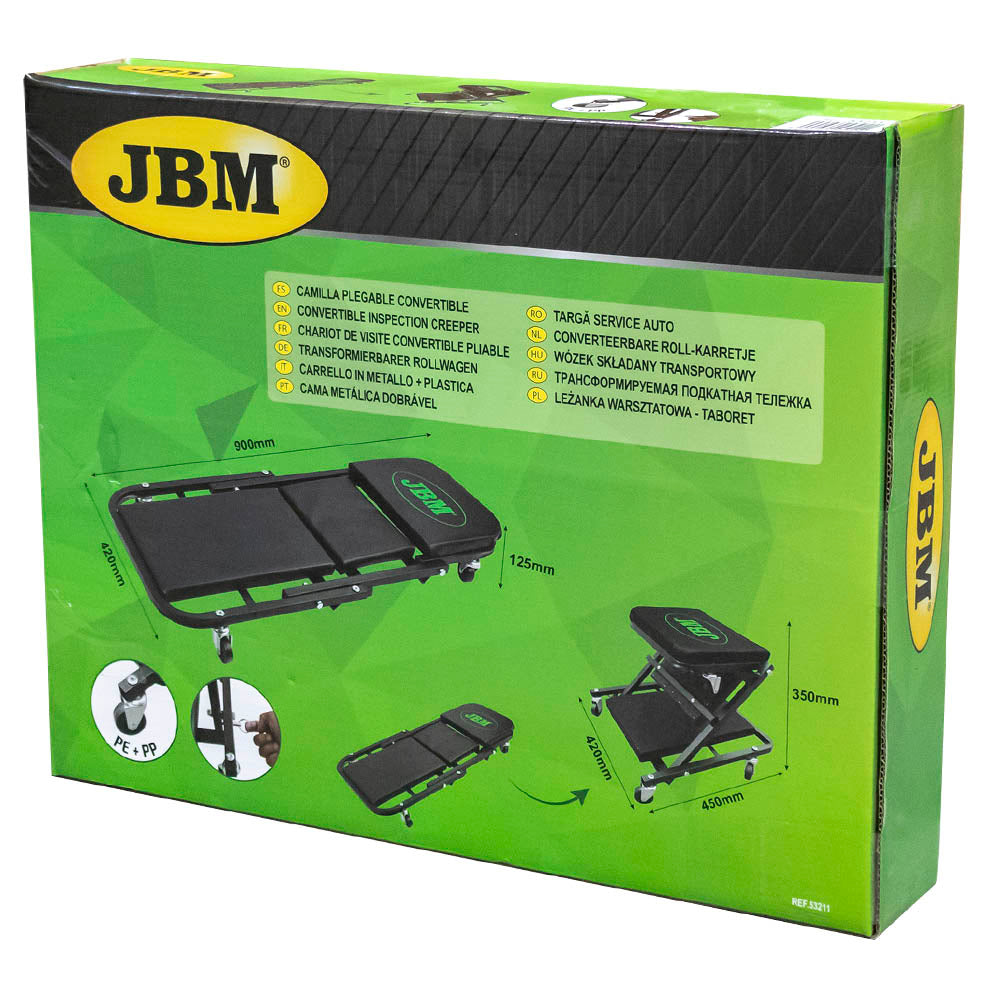 JBM LETTINO SOTTOMACCHINA PIEGHEVOLE 53211