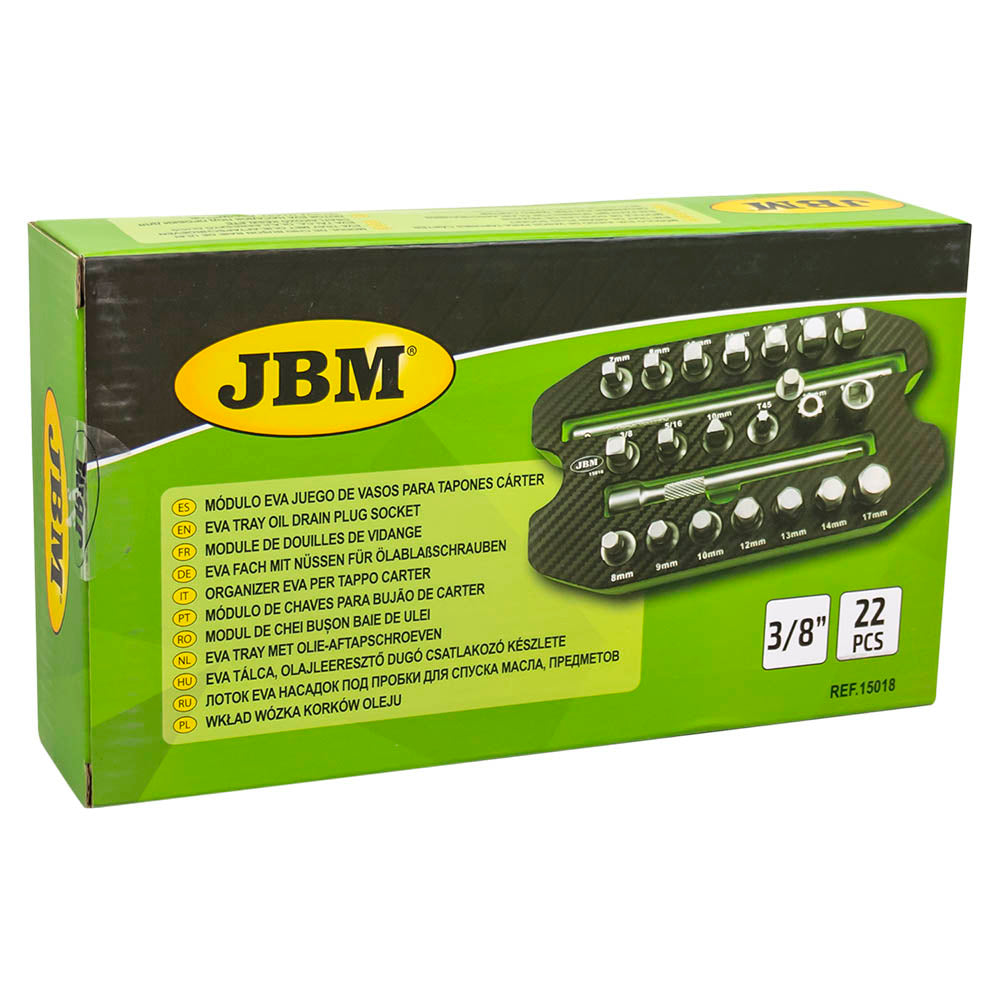 JBM ORGANIZER EVA PER TAPPO CARTER 22 PEZZI 15018