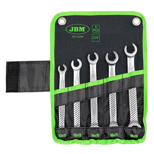 JBM SET DI 5 CHIAVI ESAGONALI APERTE A 6 TAGLIENTI 54081
