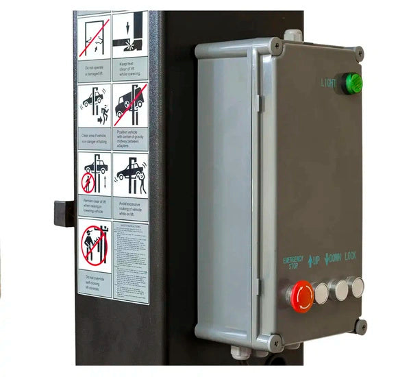 REDATS - Ponte sollevatore automatico a 2 colonne 4T L-220R con base di rinforzo