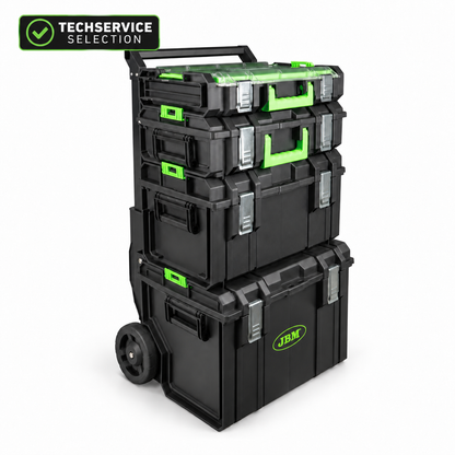 JBM – Trolley Modulare con 4 Cassette Impilabili 54518 – Capacità Totale 100 kg