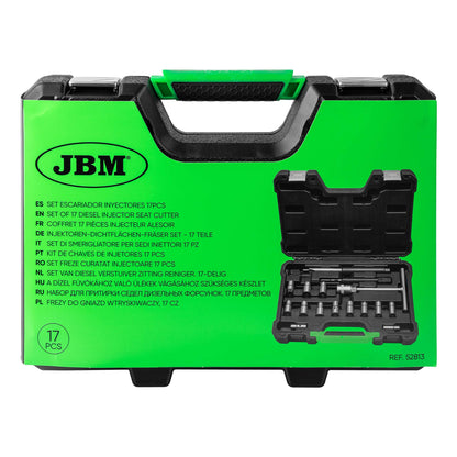 JBM SET DI SMERIGLIATORE PER SEDI INIETTORI 17 PZ 52813
