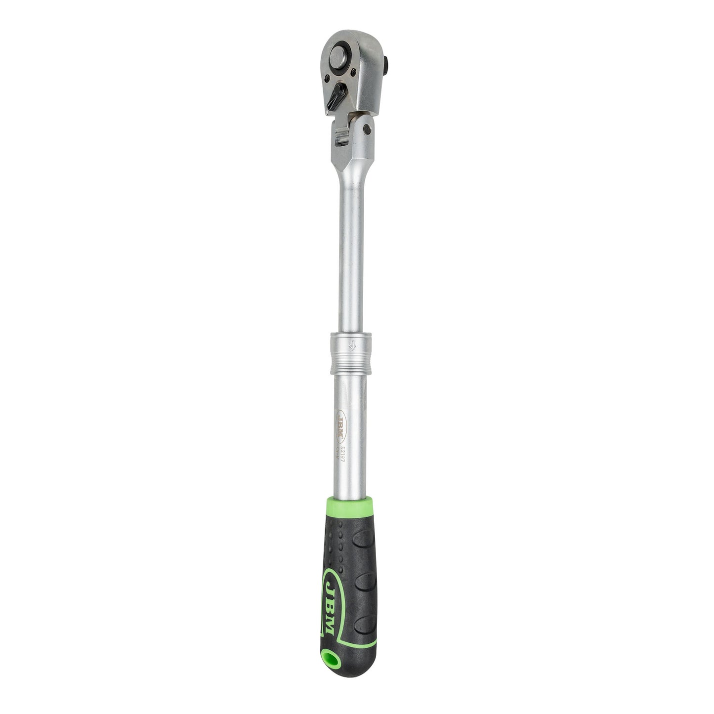 JBM CRICCHETTO ESTENDIBILE 1/2" 350-490MM CON TESTA ARTICOLATA A 72 DENTI 52197