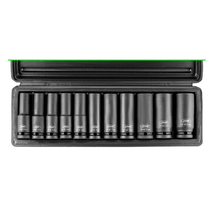 JBM SET DI 11 BUSSOLE PNEUMATICHE 1/2" ESAGONALI 52342
