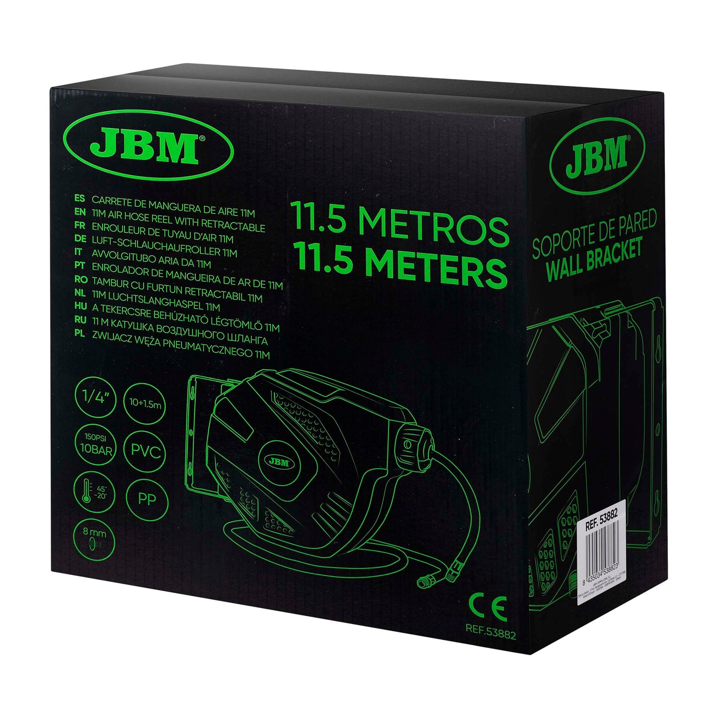 JBM AVVOLGITUBO ARIA DA 10+1,5M 53882