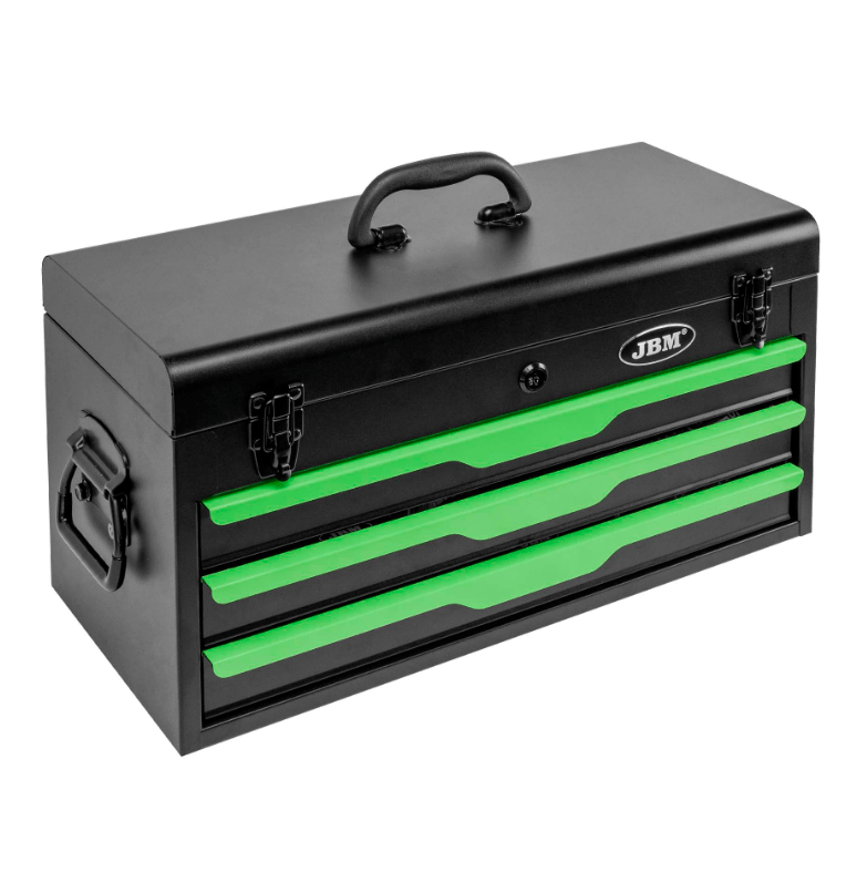 54261 CASSETTA PORTAUTENSILI METALLICA DA 143 PEZZI – FINITURA ZINCATA JBM - Techservice