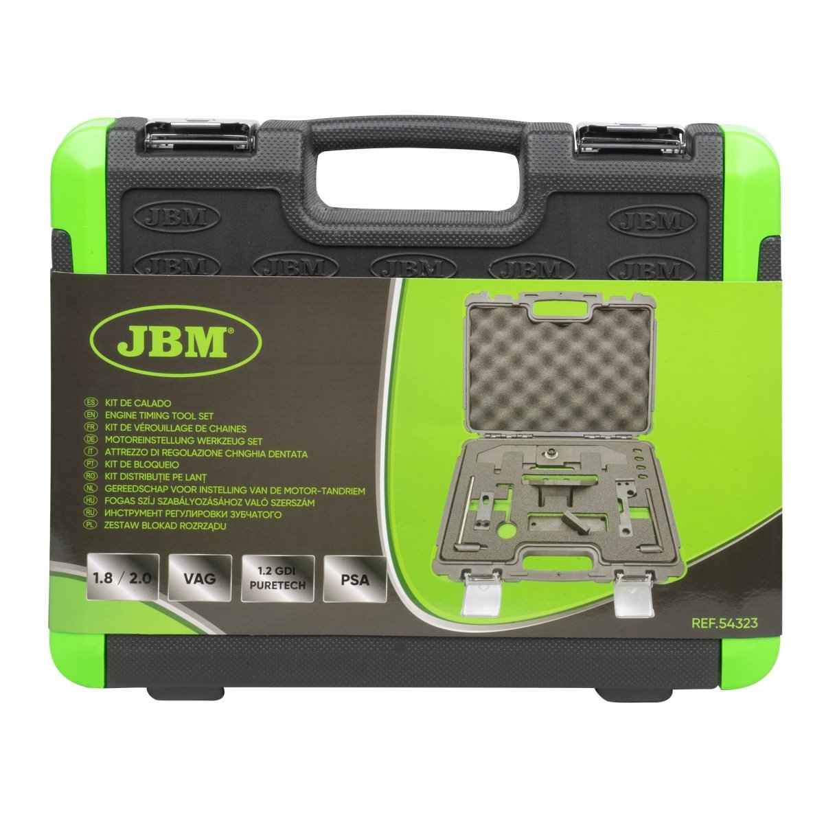 54323 KIT DI MESSA IN FASE CINGHIA DENTATA PER PSA 1.0, 1.2 VTI, 1.2 GDI PURETECH JBM - Techservice