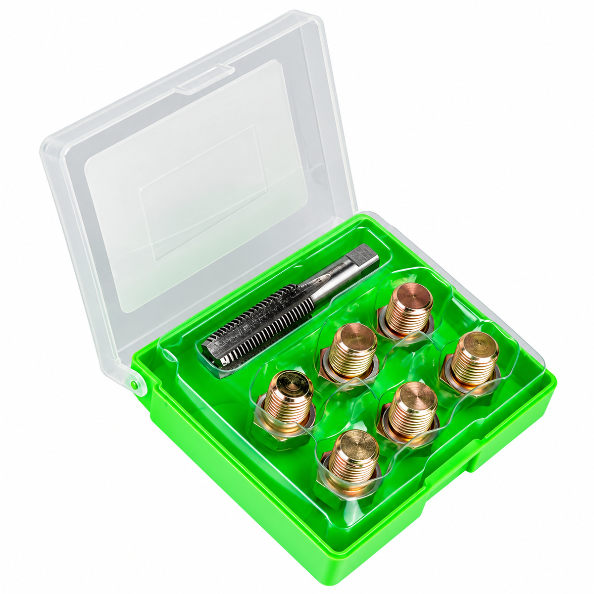 JBM Set di Riparazione Filetto per Tappi Coppa Olio M15 - 7 Pezzi - 53236