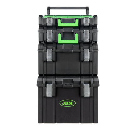 JBM – Trolley Modulare con 4 Cassette Impilabili 54518 – Capacità Totale 100 kg