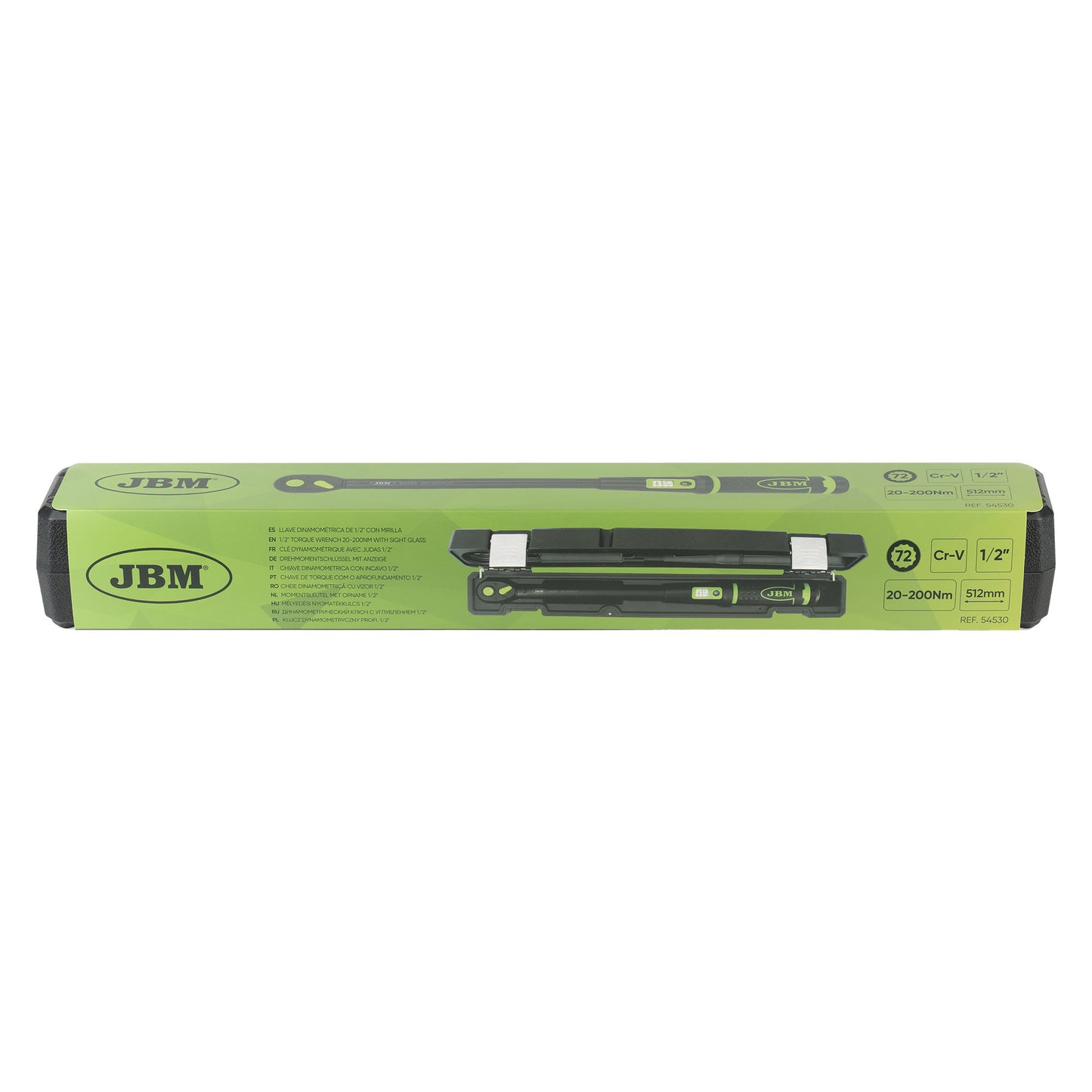 JBM CHIAVE DINAMOMETRICA 1/2" CON FINESTRELLA DI LETTURA (20–200 NM) 54530