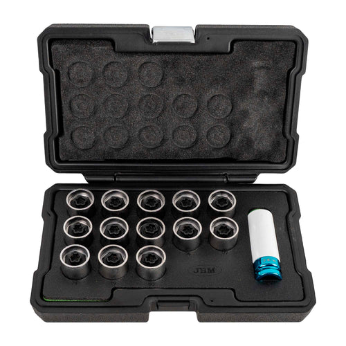 JBM SET DI 14 CHIAVI PER BULLONE DI BLOCCO RUOTA PER BMW/MINI 54818