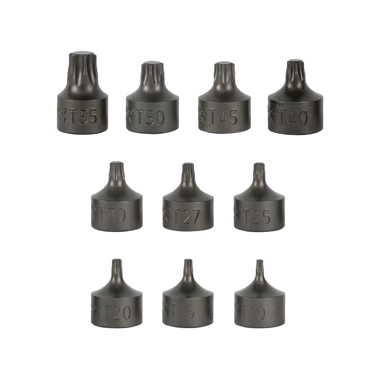 JBM SET DI 10 INSERTI TORX CORTI CON BUSSOLE 3/8" 54546