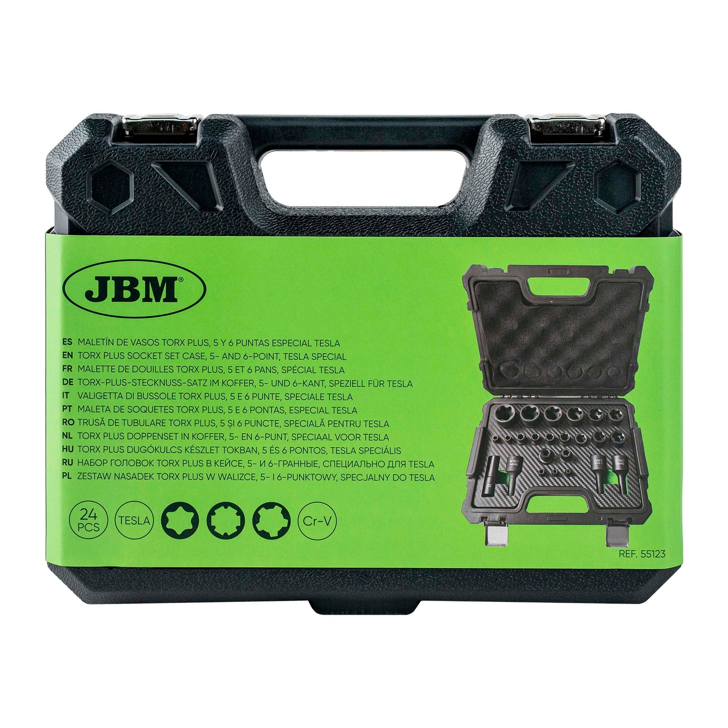 JBM VALIGETTA DI BUSSOLE TORX PLUS, 5 E 6 PUNTE, SPECIALE TESLA 55123