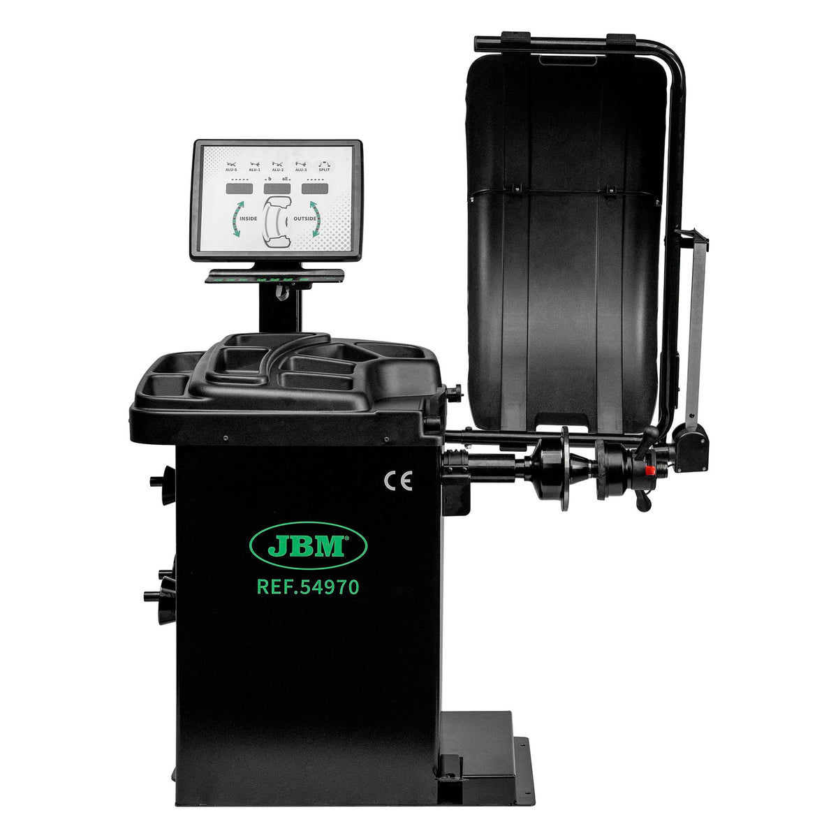 JBM – Pacchetto Gommista Professionale con Smontagomme Automatico 380V + Equilibratrice Ruote Digitale con Pedale Freno e Laser - Serie 631