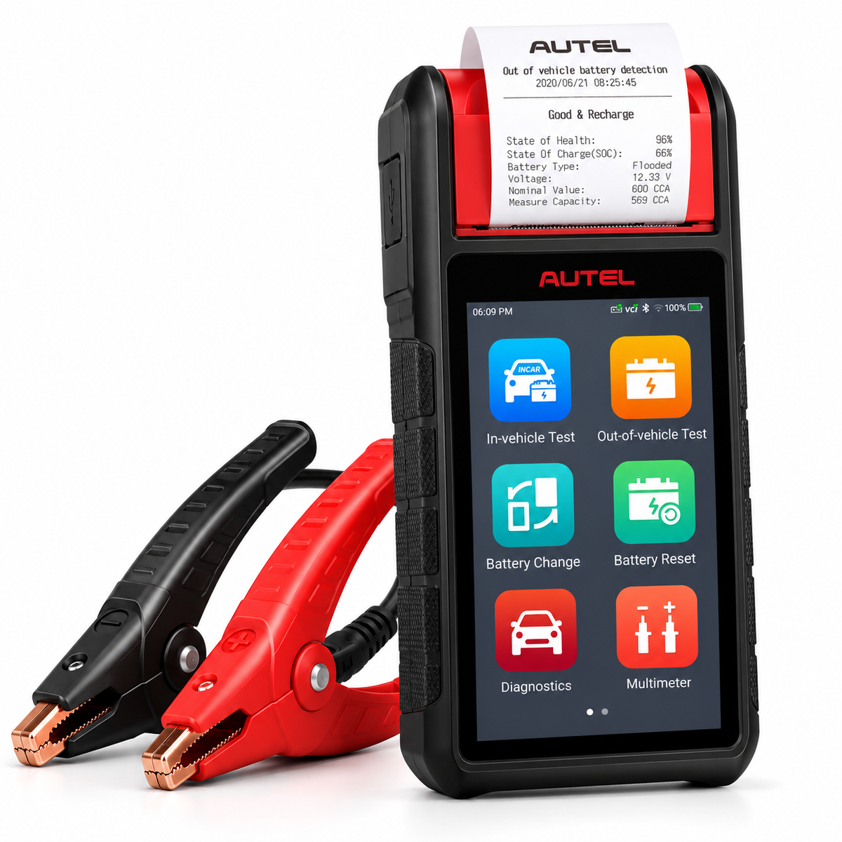 Autel MaxiBAS BT608 – Tester Professionale Batterie e Sistemi Elettrici con Stampante Integrata