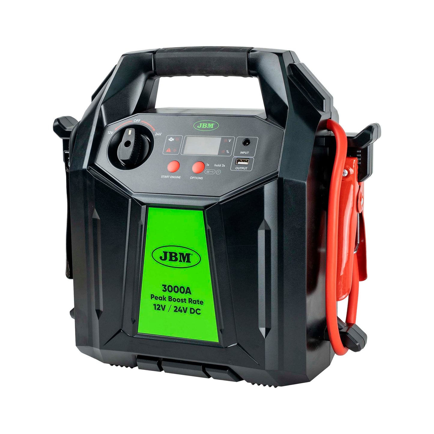 JBM AVVIATORE MULTIFUNZIONE PER VEICOLI CON DISPLAY DIGITALE E BATTERIE AL LITIO DA 48.000MAH – 12V/24V 55020