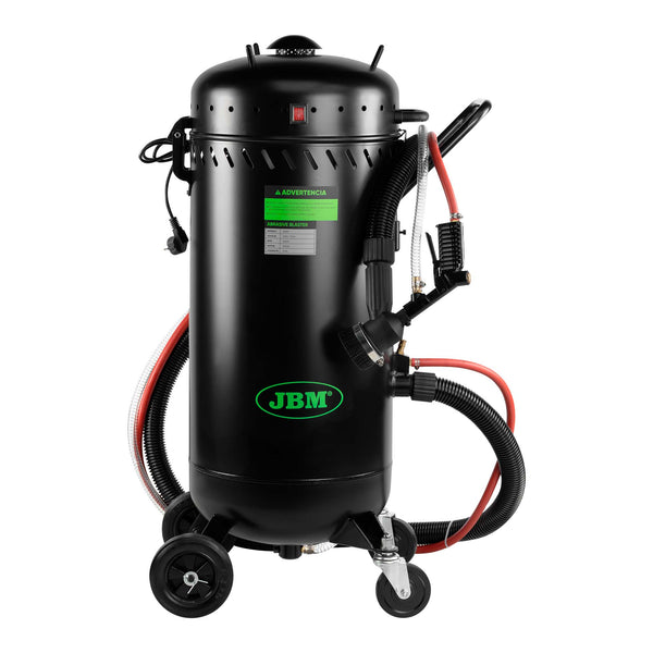 JBM MACCHINA SABBIATRICE CON SISTEMA DI ASPIRAZIONE E VUOTO – 17L 54867