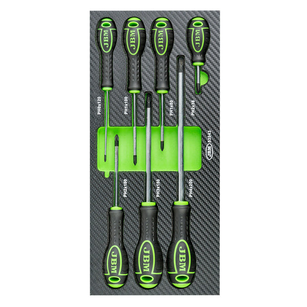 JBM SET DI 7 CACCIAVITI STELLA - FIBRA DI CARBONIO 53943