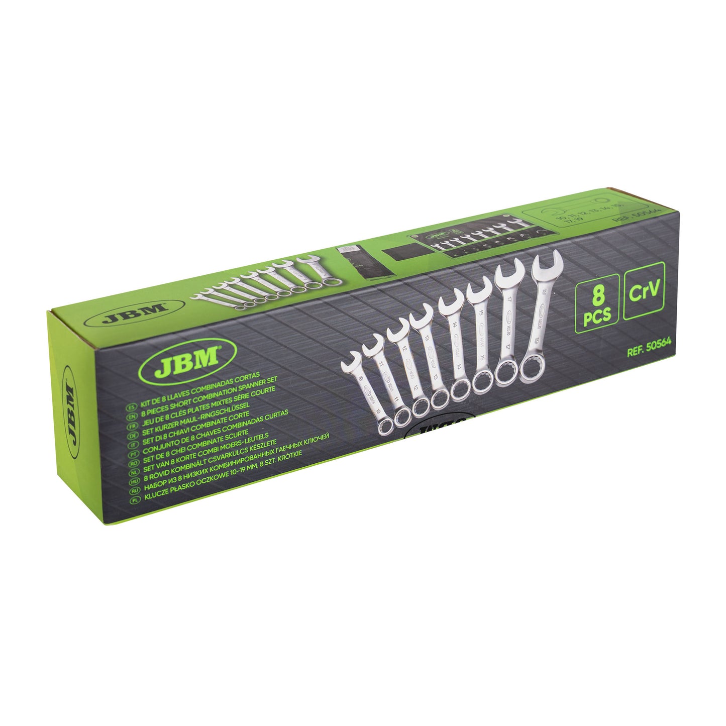 JBM SET DI 8 CHIAVI COMBINATE CORTE 50564